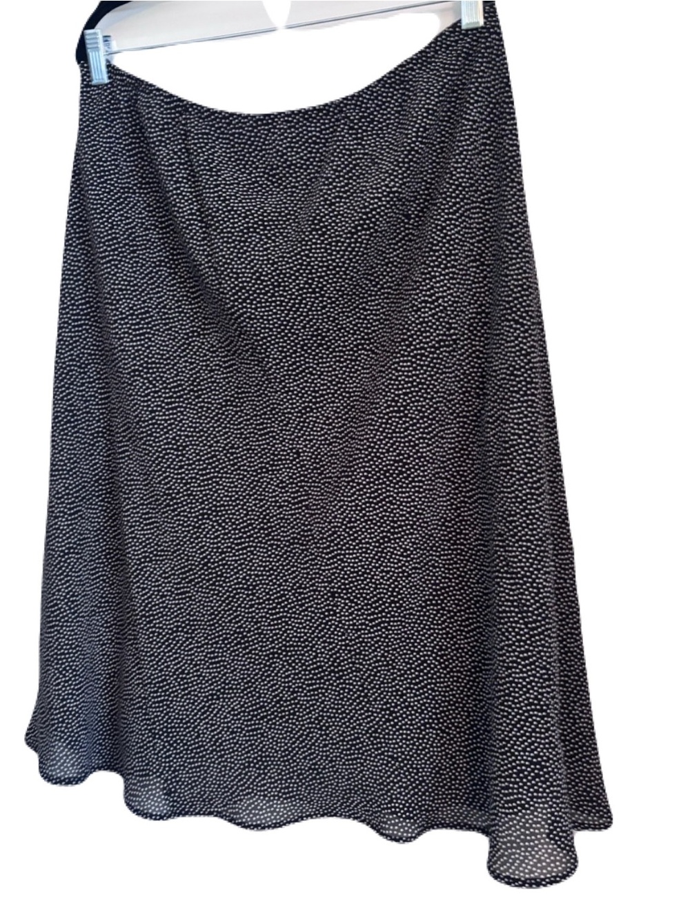 EMMA JAMES- Black White Polka Dot Midi Skirt A-Line Classic Feminine Size 16